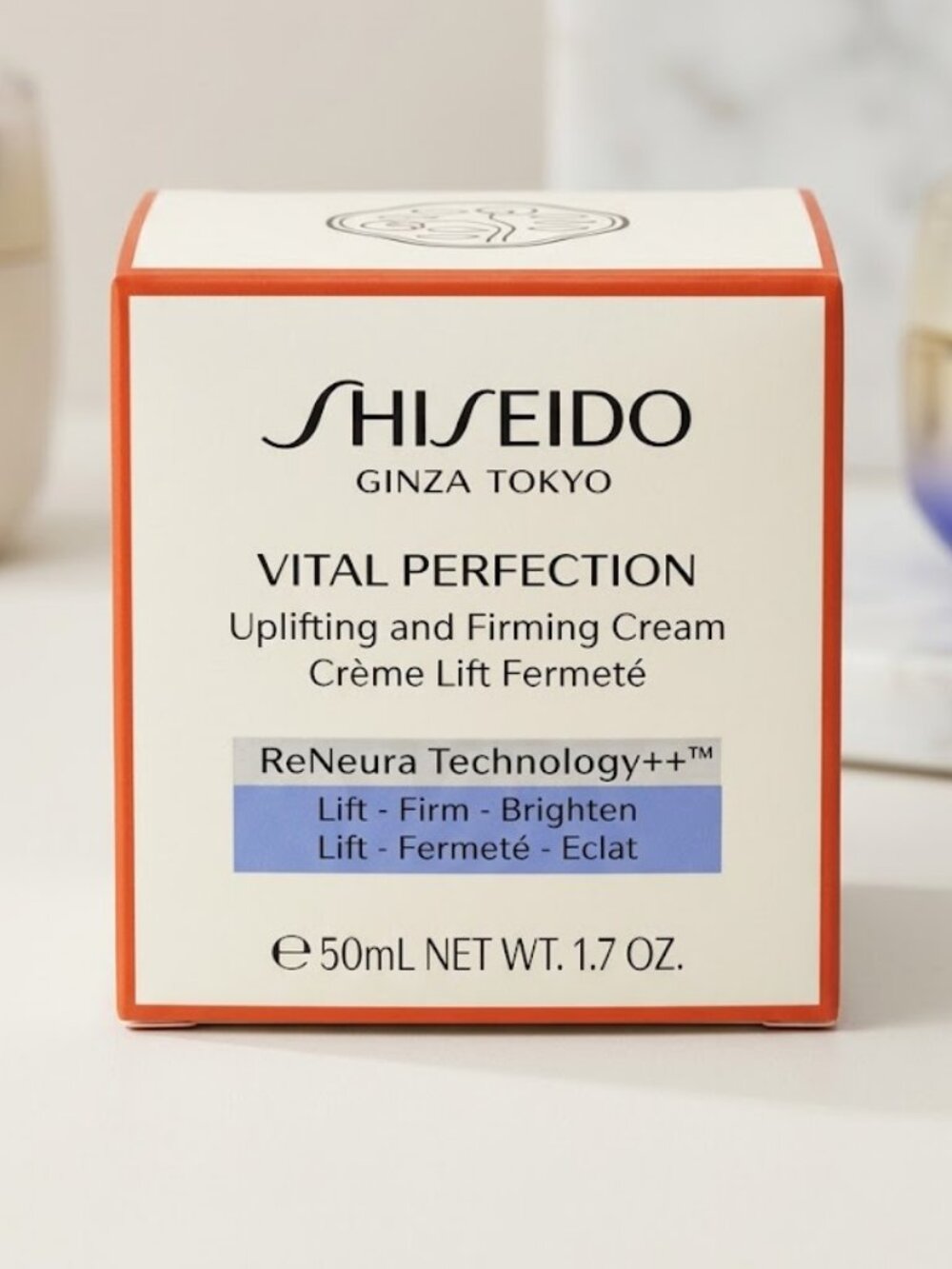 Shiseido. Vital Perfection Uplifting And Firming Day Cream - 1.7 oz / 50 ml.